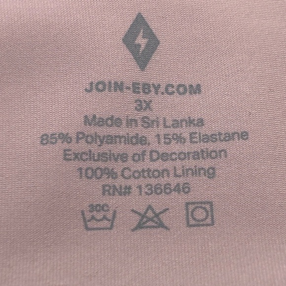 EBY Taupe Seamless Second Skin No Slip Grip Thong G-String Panties Sz 3X NWT - Picture 10 of 11